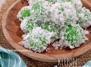 Gambar klepon ubi kayu tepung kanji