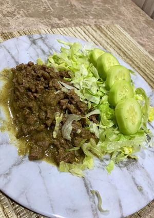Una foto de Carne en salsa verde