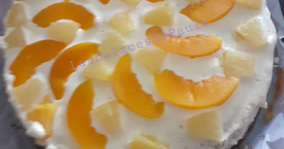 Delice Aux Peches Et A L Ananas De Les Delices De Paula Cookpad
