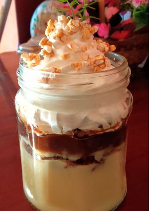 Una foto de Postre en frasco