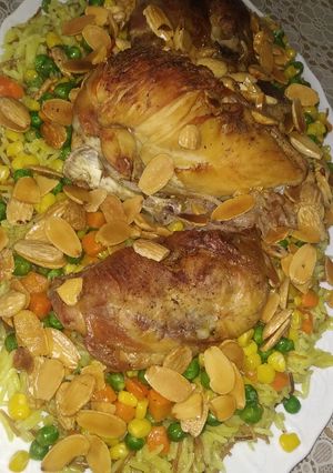 صورة لوصفة اوزي الدجاج