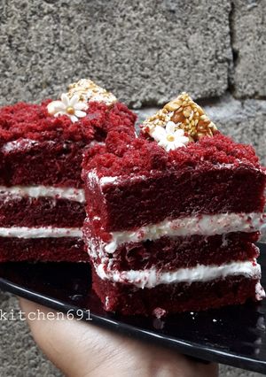 Foto resep Eggless Red Velvet Cake Ala Kheyla Super Easy