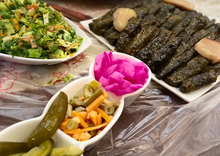 ورق عنب يلنجي بالزيت 💚