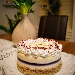 Áfonyás vanília torta