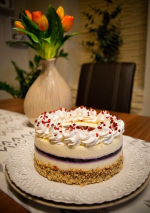 Áfonyás vanília torta recept fotója
