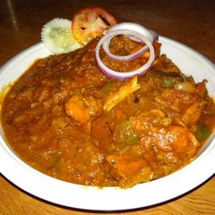 Kadhai chicken A picture of Kadhai chicken.
