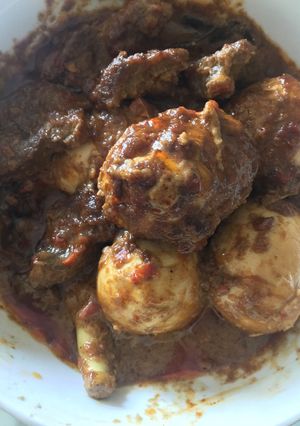 Foto resep Rendang daging telur