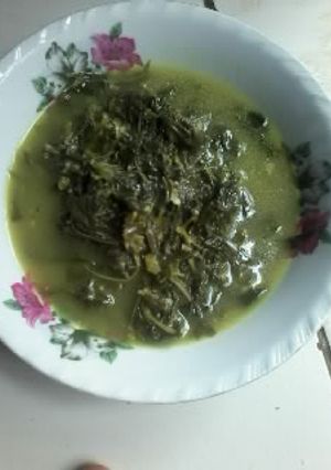 Foto resep Daun Singkong Kuah Santan