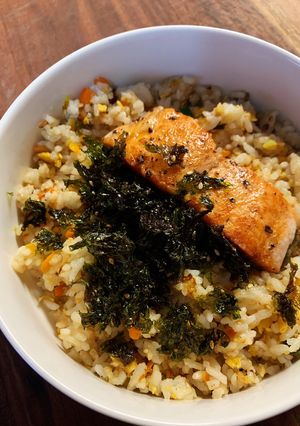 Foto resep Salmon Rice Bowl