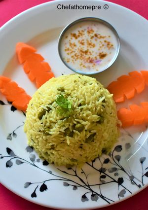 A picture of Peas Pulao.