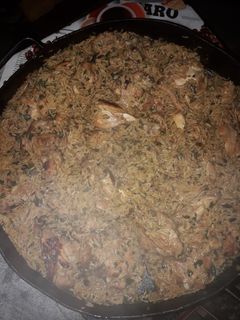 Una foto de Arroz con Pollo al disco también se puede en olla