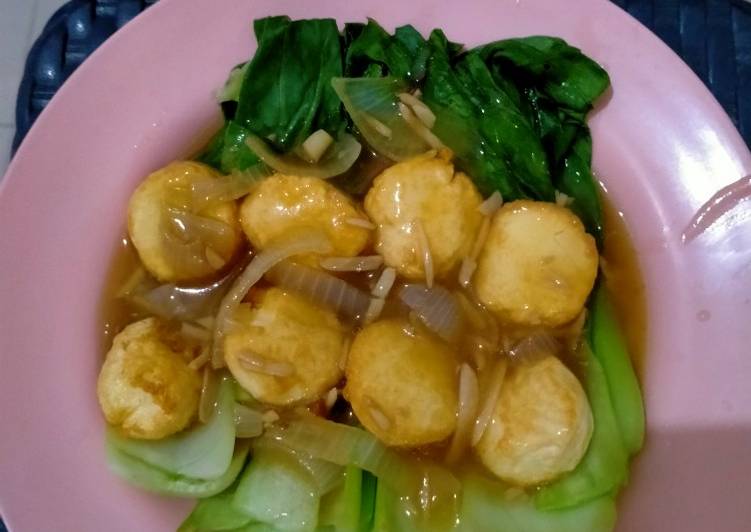 Resep Tofu Pokcoy Saus Tiram Anti Gagal