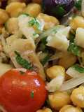 Salada de Grão-de-Bico com Azeitonas