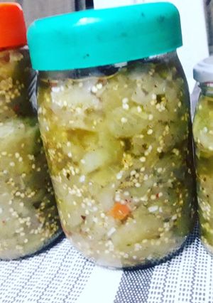 Una foto de Berenjenas al escabeche