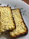 BUDÍN de LIMÓN con bagazo de almendras