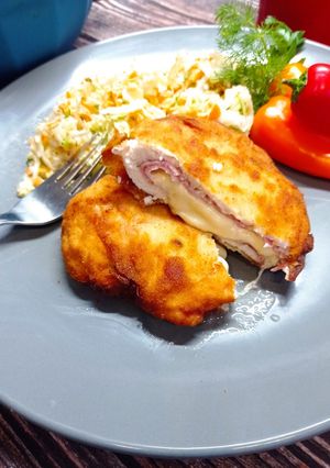 Zdjęcie przepisu Cordon bleu z kurczaka.