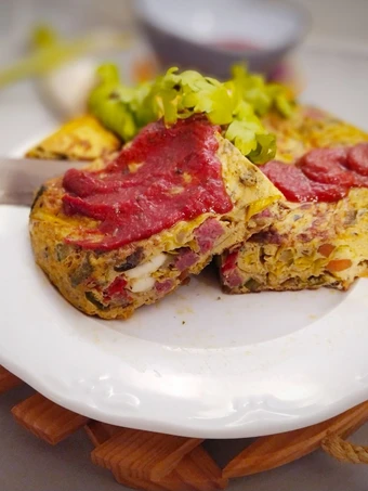 Pasos sencillos para Hacer Pastel de Puerros y Hortalizas con Salsa de Tomate  que Delicioso