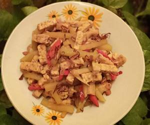 Cara Memasak Cepat Oseng tempe labu siam Sedap