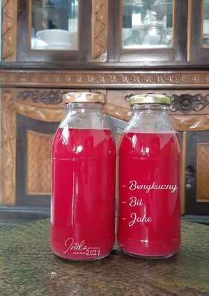 Foto resep Jus Bengkuang, Jahe, Buah Bit (Cold pressed Juice)