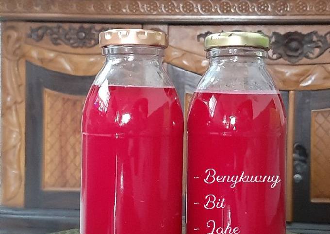 Recipe: Perfect Jus Bengkuang, Jahe, Bit (Cold pressed Juice)