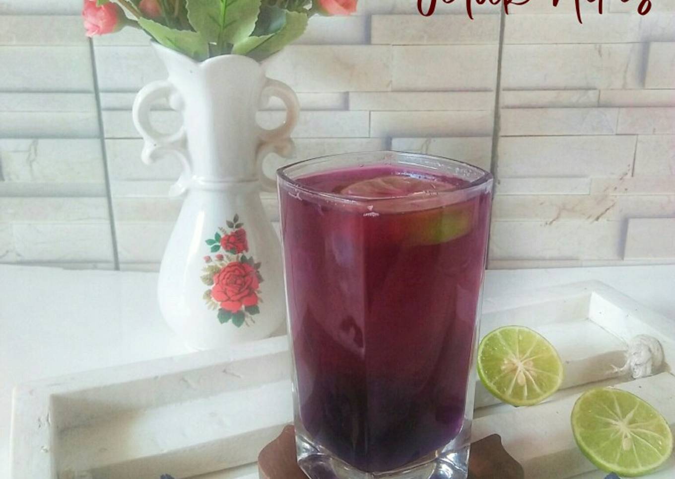 Resep Teh Telang Jeruk Nipis yang Enak Banget