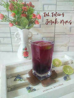 Foto resep Teh Telang Jeruk Nipis