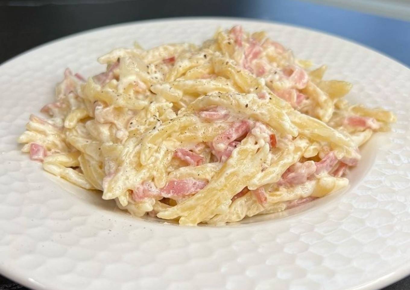 Pasta Bacon y Philadelphia
