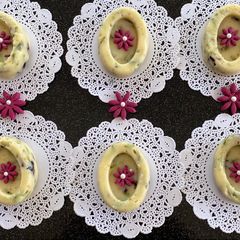 A picture of Orange,Cranberry, and White Chocolate Fudge.