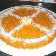 A picture of Kunafa with homemade khoya.