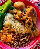 กุเดก🍗🌿 Gudeg(no jackfruit) and sambal🌶️🧄ไก่ กุเดกแบบหาขนุนไม่ได้กับน้ำพริกอินโด🌶️🧄
