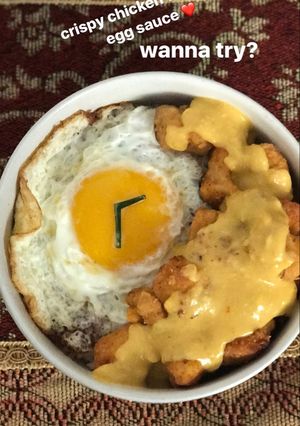 Foto resep Crispy chicken salted egg saus