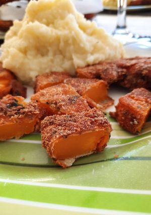 Una foto de Milanesas de calabacín 🤤