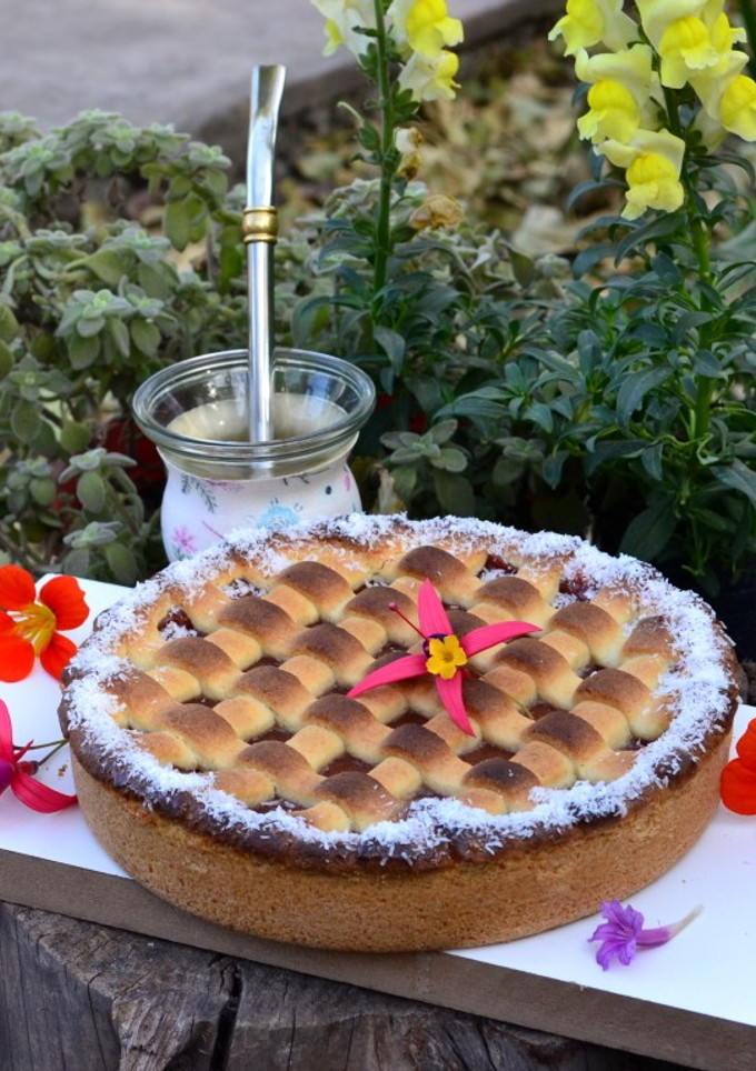 Una foto de Pasta frola con aceite🧉
