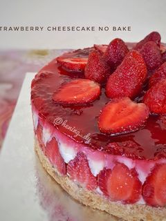 Foto resep Strawberry Cheesecake No Bake