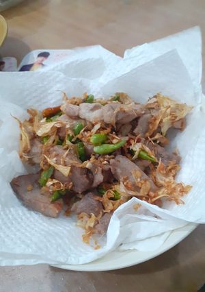 รูปของ หมูทอดพริกกระเทียมคีโต