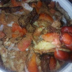 A picture of Gurasa with suya.
