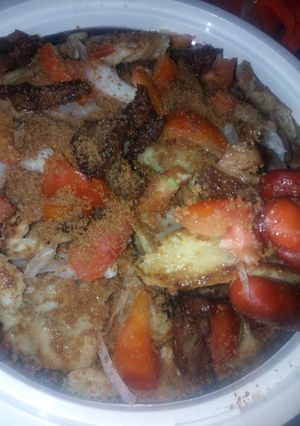 A picture of Gurasa with suya.