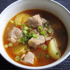 A picture of Spicy Pork & Potato Soup.