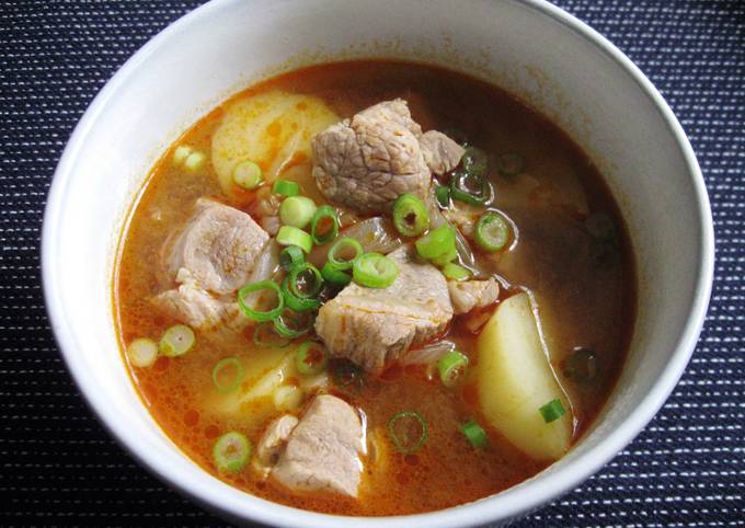 Spicy Pork & Potato Soup