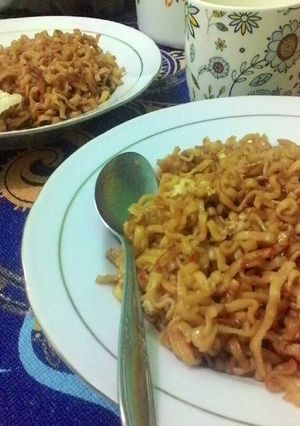 Foto resep Mie Goreng Burung Dara Pipih