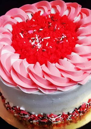 A picture of Red Velvet Chocolate cake.