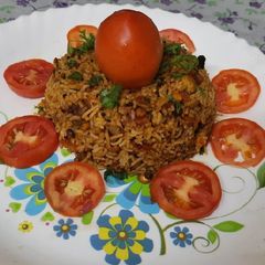 A picture of Tomato spicy rice.