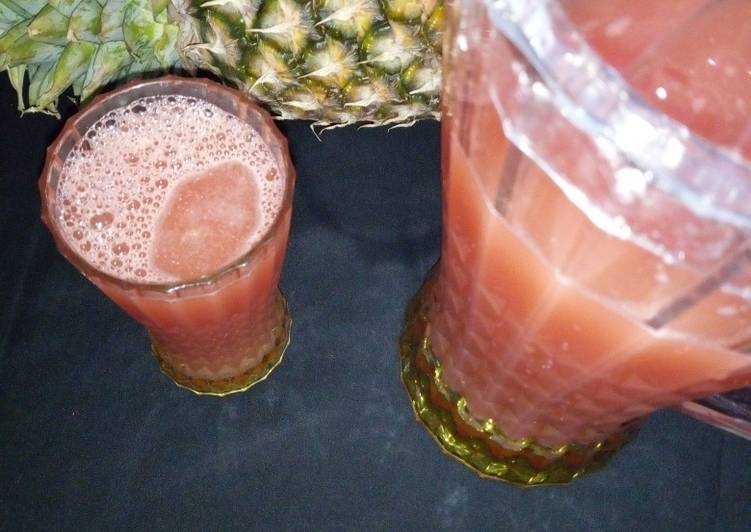 How to Make Quick Pineapple and watermelon drink