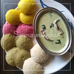 A picture of Oats इडली.