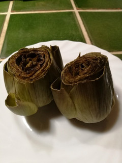Una foto de Alcachofas en microondas