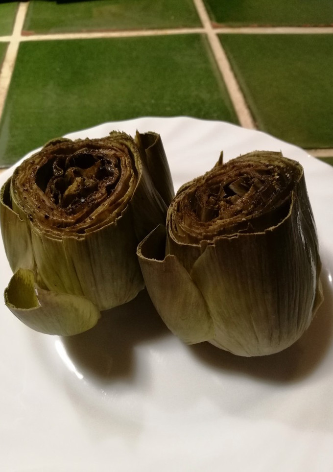 Una foto de Alcachofas en microondas
