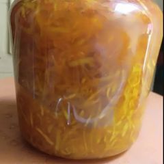 A picture of Mango pickle recipe (aam ka chhunda recipe).