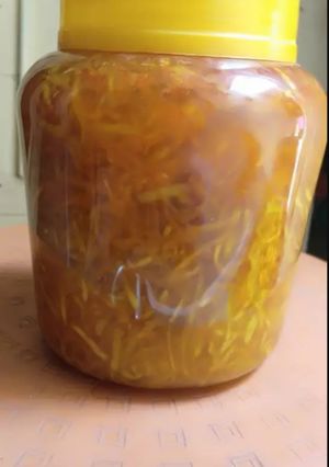 A picture of Mango pickle recipe (aam ka chhunda recipe).