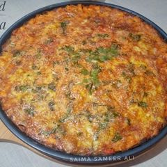 A picture of Bread egg pizza.