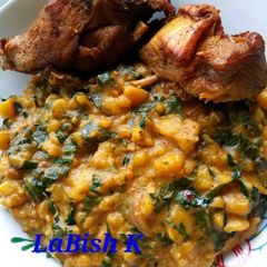 A picture of Unripe Plantain Pottage.